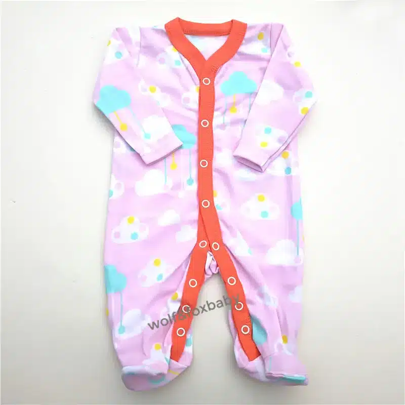 Retail 3pcs/pack 0-12months long-Sleeved Baby Infant cartoon footies for boys girls jumpsuits Clothing newborn clothes 27