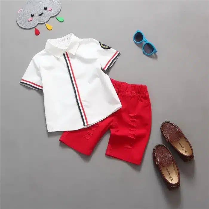 Hot sale! 2019 Summer style Children clothing sets Baby boys girls t shirts+shorts pants sports suit kids clothes 15