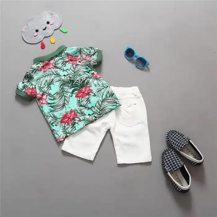 Hot sale! 2019 Summer style Children clothing sets Baby boys girls t shirts+shorts pants sports suit kids clothes 16
