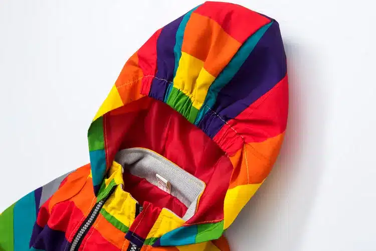 Baby Girl Jacket Boy Hooded Coat Sunscreen Clothes Rainbow Stripe Jacket Baby Boy Long Sleeves Spring And Autumn Kids Clothes 2Y 9