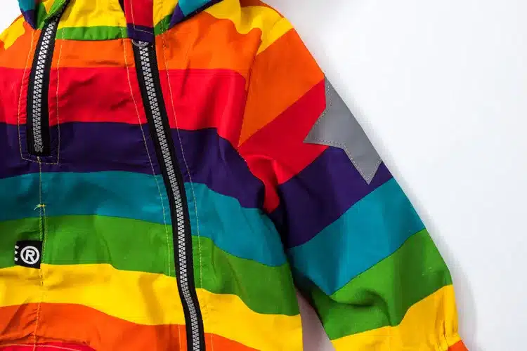 Baby Girl Jacket Boy Hooded Coat Sunscreen Clothes Rainbow Stripe Jacket Baby Boy Long Sleeves Spring And Autumn Kids Clothes 2Y 13