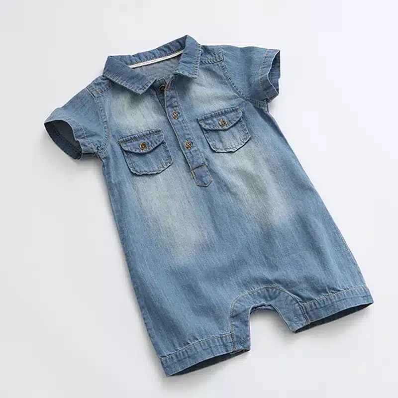 Sodawn Summer New Arrival Denium Baby Boys Clothing Fashion Design Lovely Romper Comfortable Bebe Girls Clothes 12