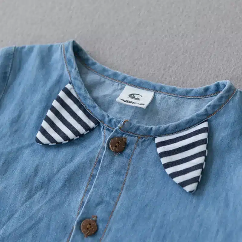 Sodawn Summer New Arrival Denium Baby Boys Clothing Fashion Design Lovely Romper Comfortable Bebe Girls Clothes 21
