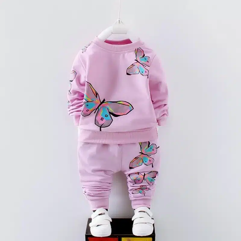 BibiCola Spring Autumn Newborn Baby Girl Clothing Set Kids Tracksuit Printed T-shirt+Casual Pants 2PCS Children Clothes Suit 10