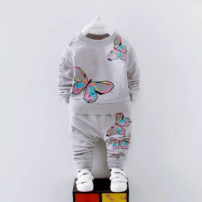 BibiCola Spring Autumn Newborn Baby Girl Clothing Set Kids Tracksuit Printed T-shirt+Casual Pants 2PCS Children Clothes Suit 11