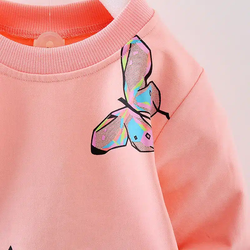 BibiCola Spring Autumn Newborn Baby Girl Clothing Set Kids Tracksuit Printed T-shirt+Casual Pants 2PCS Children Clothes Suit 14