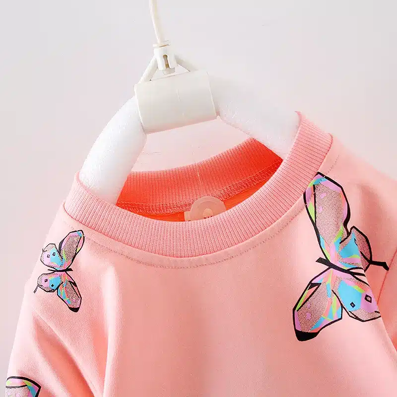 BibiCola Spring Autumn Newborn Baby Girl Clothing Set Kids Tracksuit Printed T-shirt+Casual Pants 2PCS Children Clothes Suit 17
