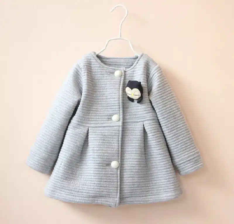 Spring Autumn Children Girls Jackets Baby Penguin Single Breasted Kids Coat Girl Outerwear Jacket For Girls Bow Girl Clothes 11
