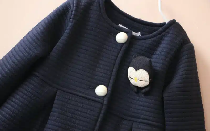 Spring Autumn Children Girls Jackets Baby Penguin Single Breasted Kids Coat Girl Outerwear Jacket For Girls Bow Girl Clothes 23