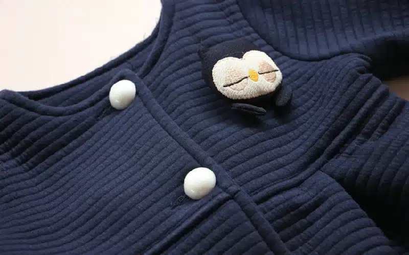 Spring Autumn Children Girls Jackets Baby Penguin Single Breasted Kids Coat Girl Outerwear Jacket For Girls Bow Girl Clothes 24