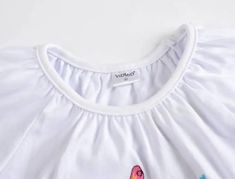 VIDMID 2-10 years baby Girl t-shirt big Girls tee shirts for children girl blouse sale t shirt 100% cotton kids summer clothes 13