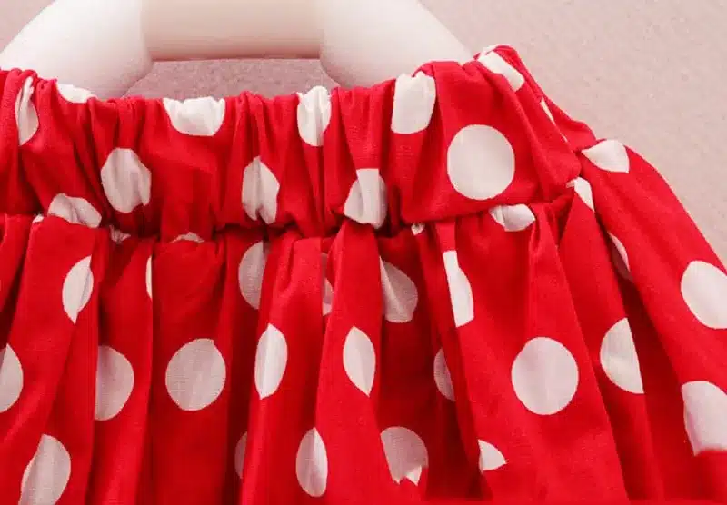 New 2019 T-shirt + skirt baby child suit 2 pieces fashion girls clothing sets Minnie children's clothes bowknot shirt dress 2-10 6