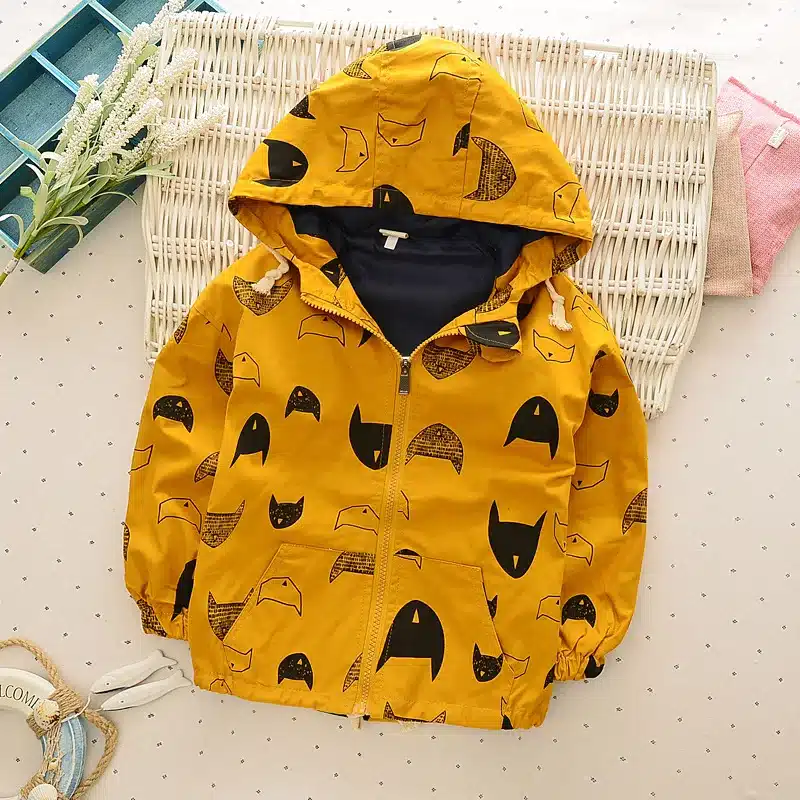 Cartoon Pattern Baby Boy Girl Jacket Autumn Fashion Brand Kids Outerwear & Coats Boys Clothes Children Windbreaker Kids Jackets 11