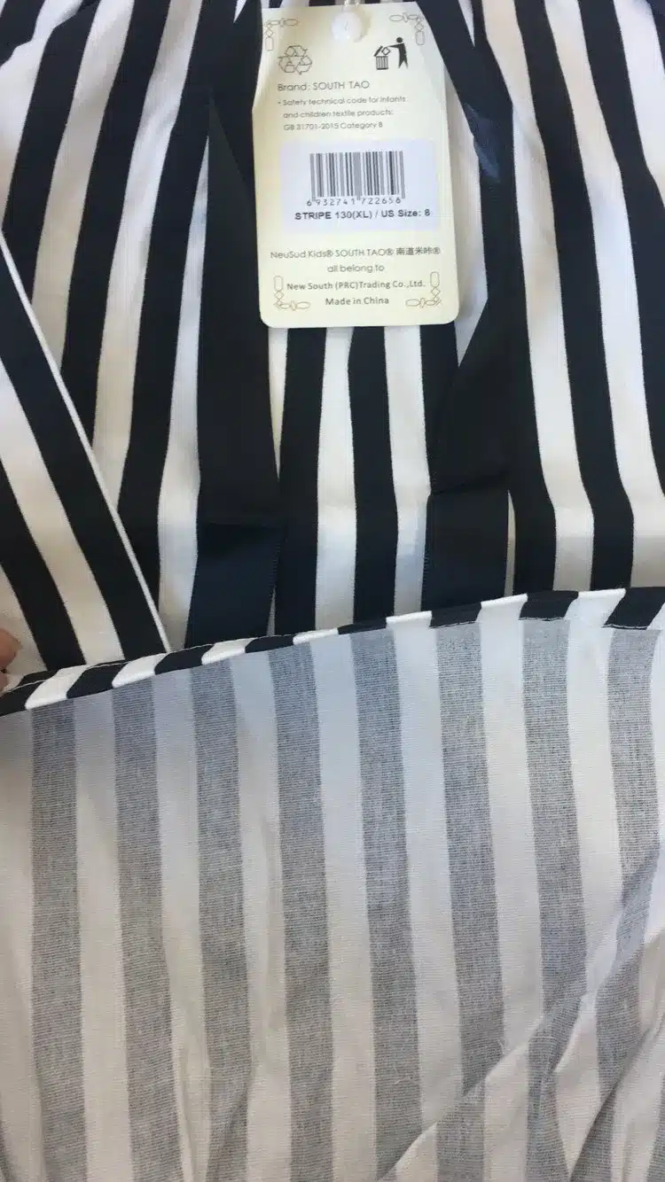 Bow Girls Dress 2019 New Bow Baby Spring Dress Black White Stripe Kid Princess Dress Children Clothes Toddler Cotton Dress,#2265 11