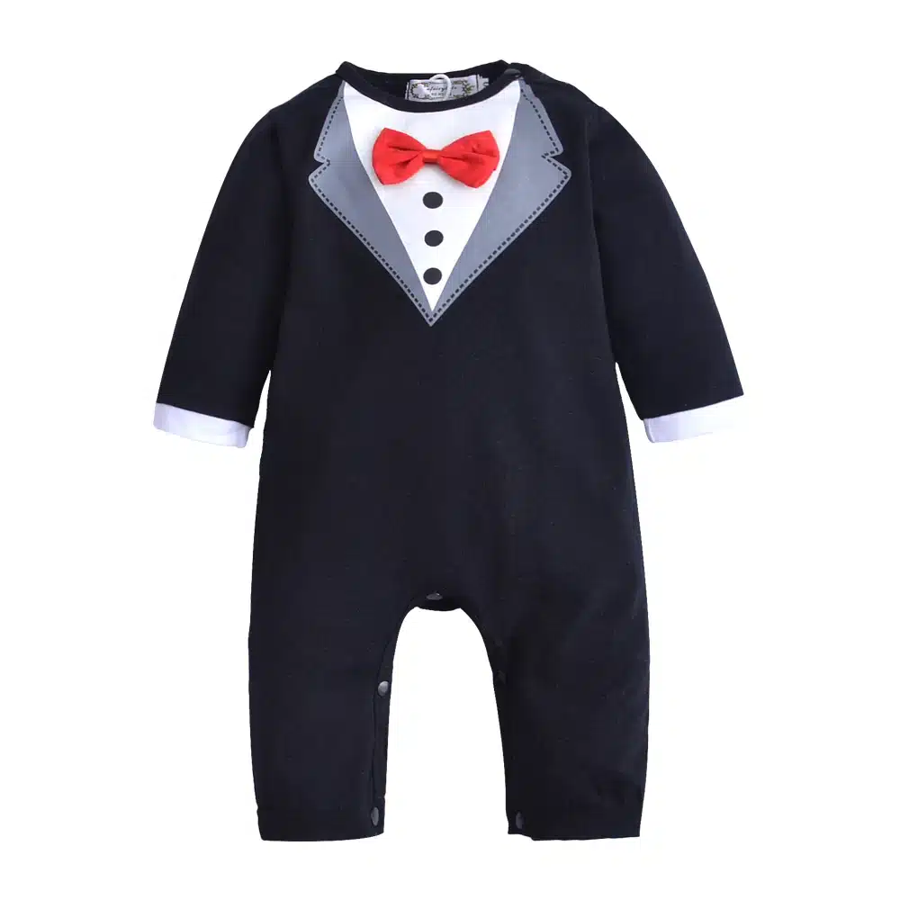 Baby Boy Romper Infant Toddle baby Suit Little Gentleman Clothing with bow tie Baby Jumpsuit bebe Kids Clothing Jumpsuits 16