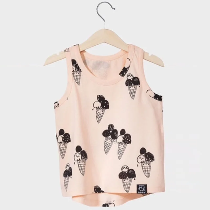 EnkeliBB Clearance Brand CLothing For Kids Girls Ice Cream Dresses Baby Ice Cream Romper Brother Sister Matching Twins Clothes 7