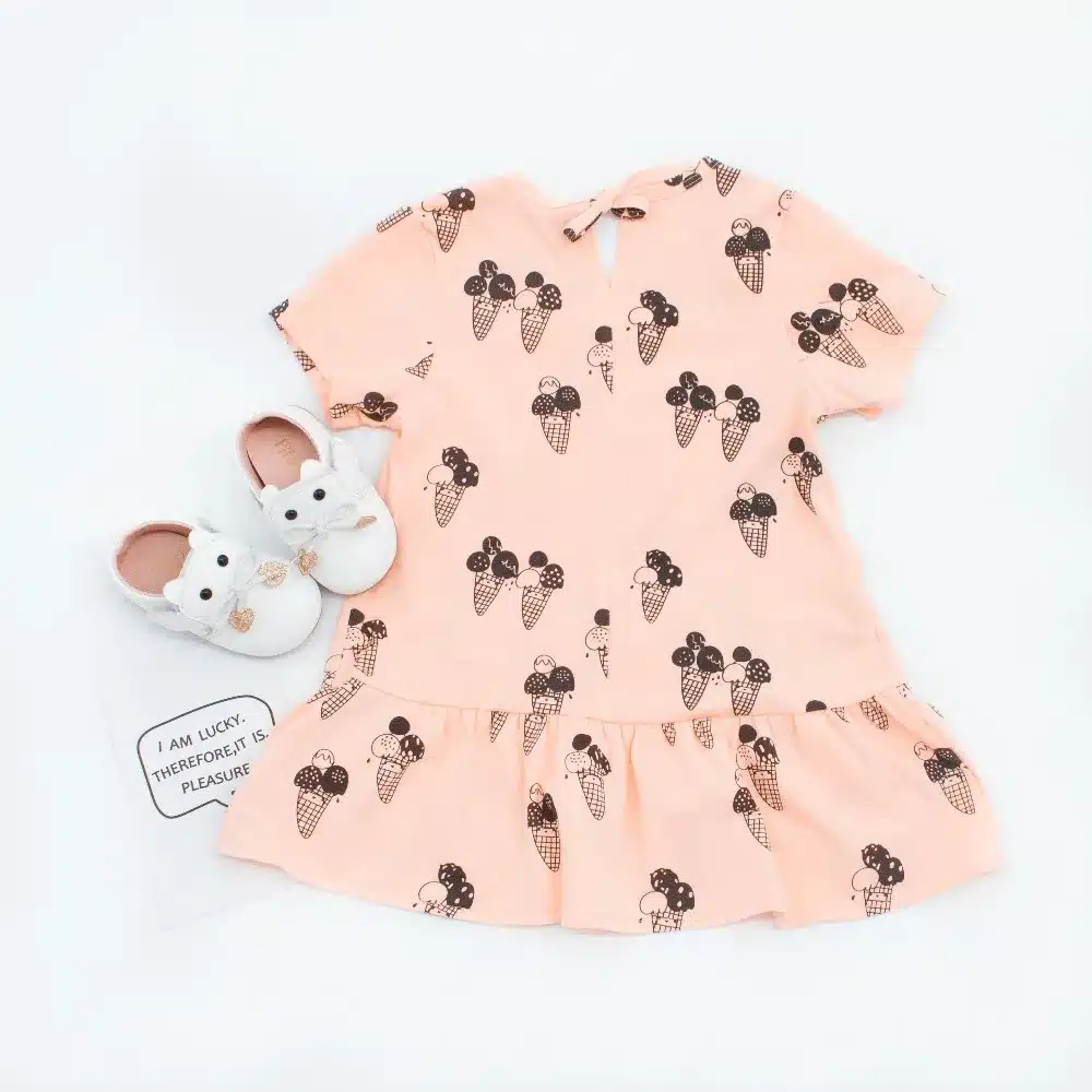EnkeliBB Clearance Brand CLothing For Kids Girls Ice Cream Dresses Baby Ice Cream Romper Brother Sister Matching Twins Clothes 8