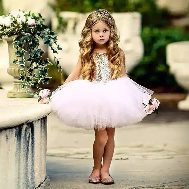 Love Shape Girl Dress Glitter Sequin Wedding Bridesmaid Pageant 2018 Summer Princess Party Dresses Children Clothes Size 1-5 3
