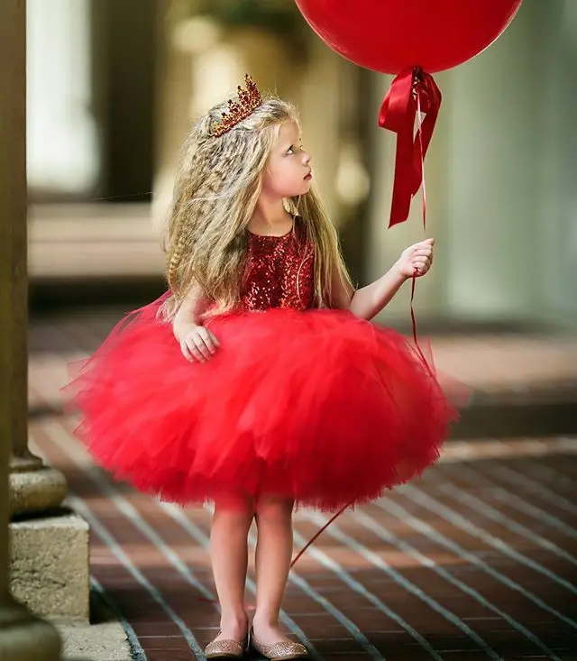 Love Shape Girl Dress Glitter Sequin Wedding Bridesmaid Pageant 2018 Summer Princess Party Dresses Children Clothes Size 1-5 9