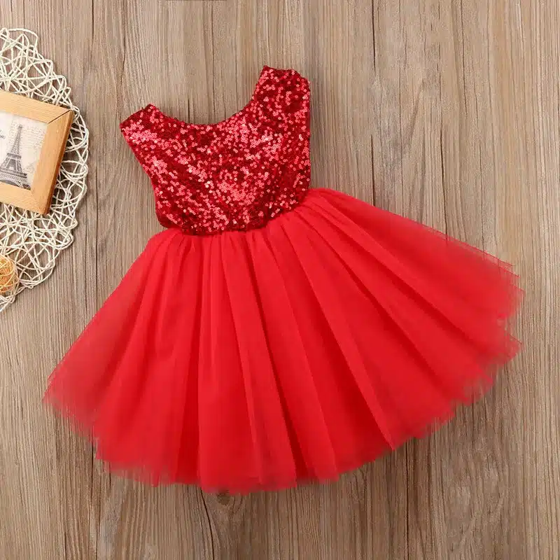 Love Shape Girl Dress Glitter Sequin Wedding Bridesmaid Pageant 2018 Summer Princess Party Dresses Children Clothes Size 1-5 20