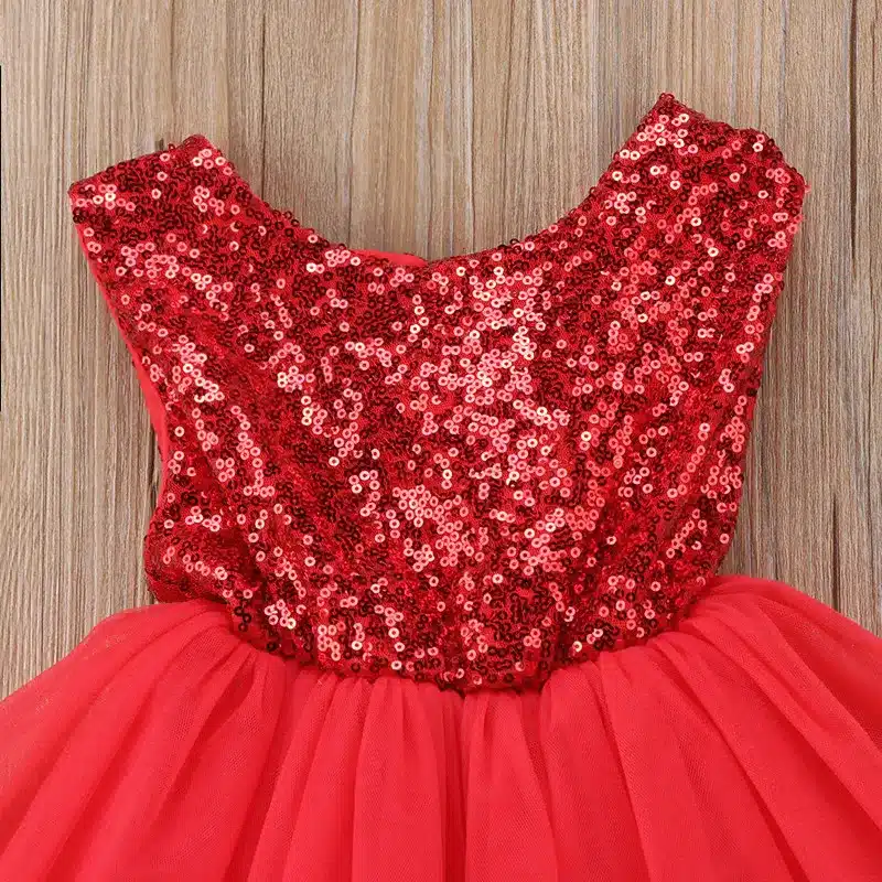 Love Shape Girl Dress Glitter Sequin Wedding Bridesmaid Pageant 2018 Summer Princess Party Dresses Children Clothes Size 1-5 23