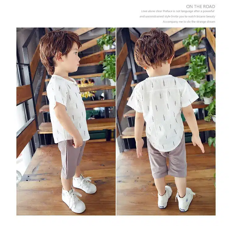 2019 New Kids Clothes Spring Boys Clothing Sets T Shirt + Shorts Toddler Boys Clothing Baby Boy Fluid Systems Clothes Brand 29