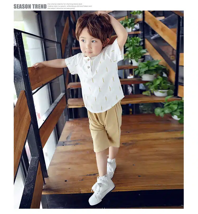 2019 New Kids Clothes Spring Boys Clothing Sets T Shirt + Shorts Toddler Boys Clothing Baby Boy Fluid Systems Clothes Brand 32