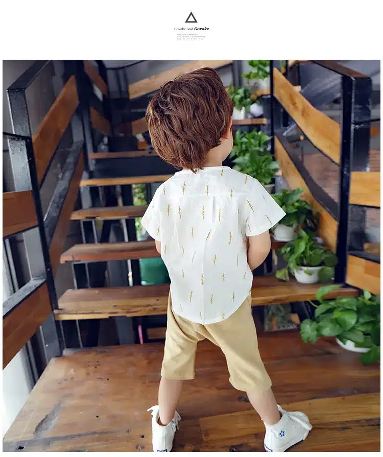 2019 New Kids Clothes Spring Boys Clothing Sets T Shirt + Shorts Toddler Boys Clothing Baby Boy Fluid Systems Clothes Brand 33