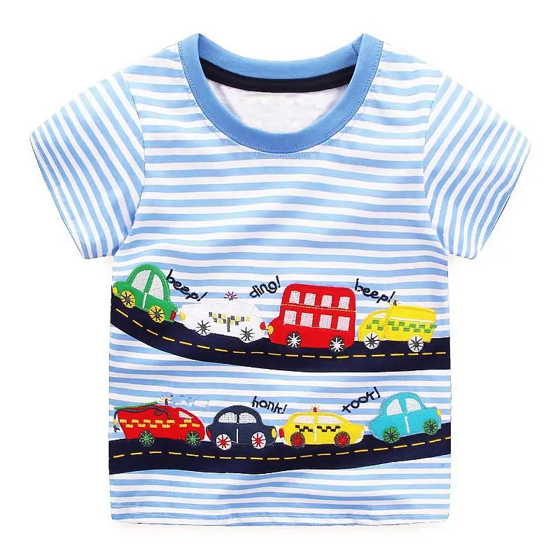 Boys Tops Summer 2018 Brand Children T shirts Boys Clothes Kids Tee Shirt Fille 100% Cotton Character Print Baby Boy Clothing 10