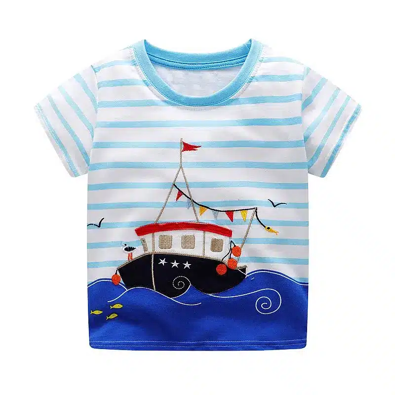 Boys Tops Summer 2018 Brand Children T shirts Boys Clothes Kids Tee Shirt Fille 100% Cotton Character Print Baby Boy Clothing 14