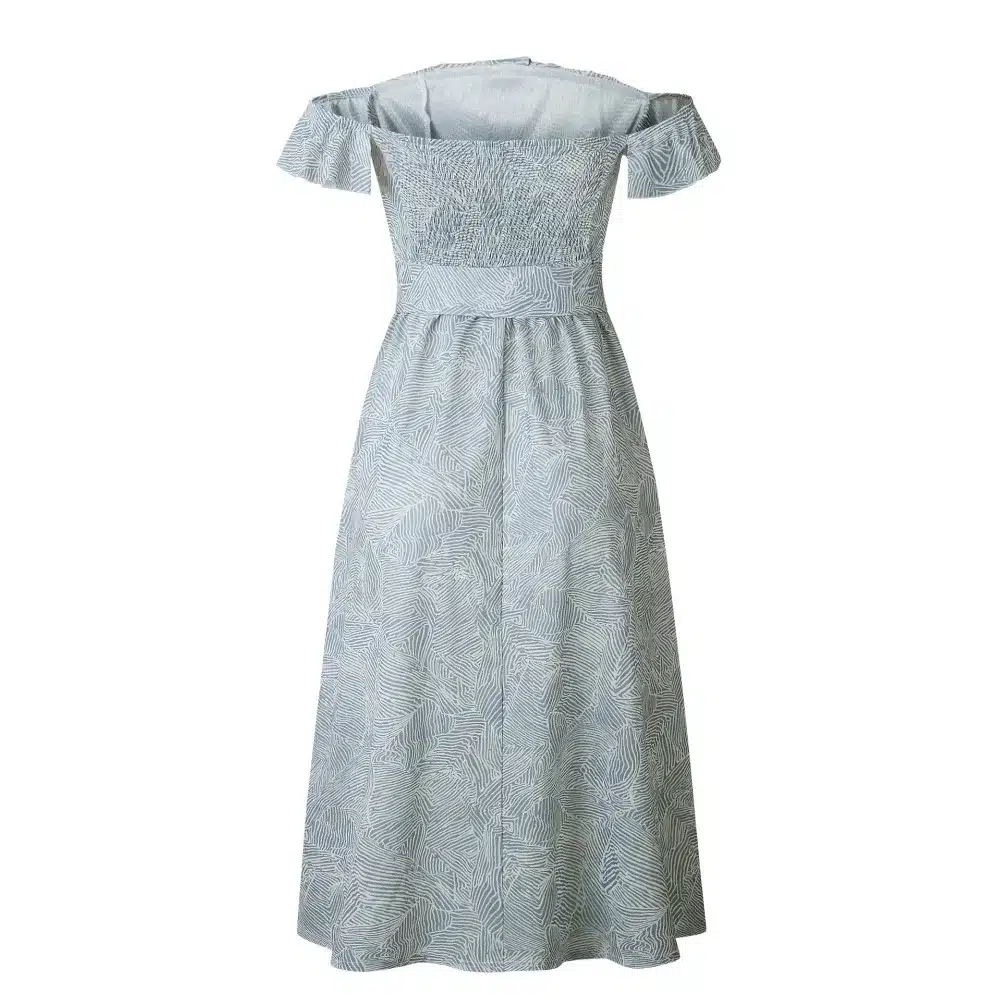 Backless Sexy Women Summer Dress 2019 Ruffles Off Shoulder Beach Dress Buttons Strapless Long Sundress Boho Midi Dress Ladies 47
