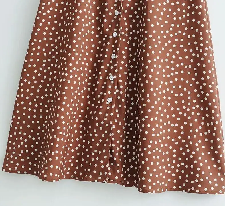 Women Summer Dress 2019 Polka Dot Printing Long Dress Women Ruffles V Neck Vacation Sundress Short Sleeve Slim Vestidos 12