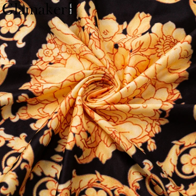 Glamaker Vintage split sexy boho dress Women summer elegant print maxi dress long sleeve paisley 2019 long robe party club dress 24