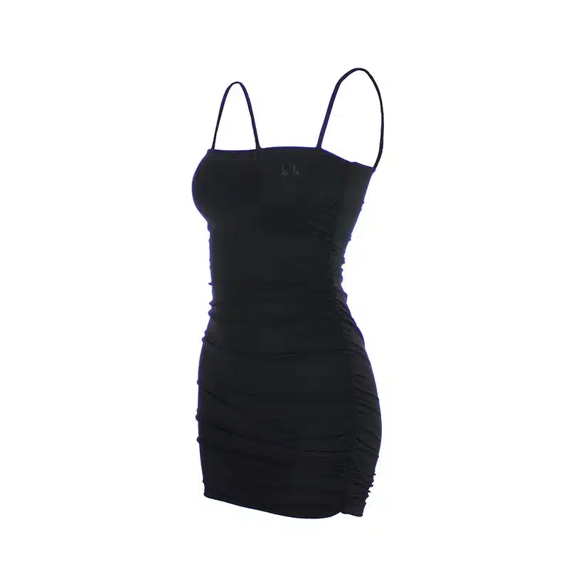 Articat Black Sexy Bodycon Summer Dress 2019 Strapless Spaghetti Strap Bandage Mini Dress Party Casual Basic Beach Dress Short 18