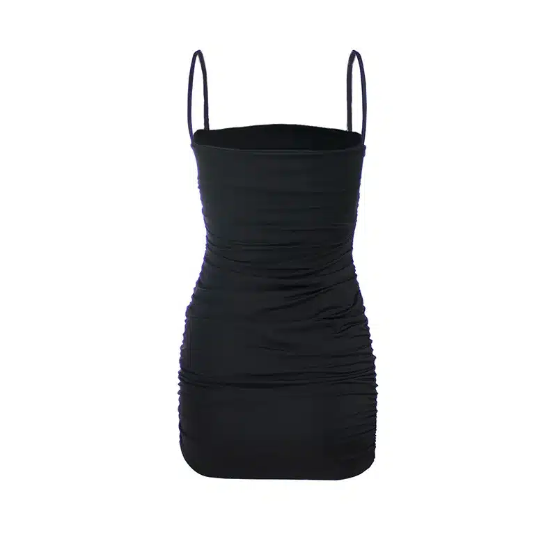 Articat Black Sexy Bodycon Summer Dress 2019 Strapless Spaghetti Strap Bandage Mini Dress Party Casual Basic Beach Dress Short 19