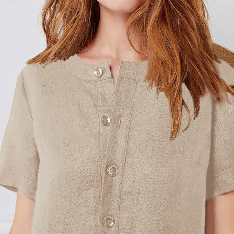 Summer Linen Dress 2019 Celmia Women Tunic Top Short Sleeve Shirt Button Female Vintage Casual Sundress Sarafans Vestidos S-5XL 9