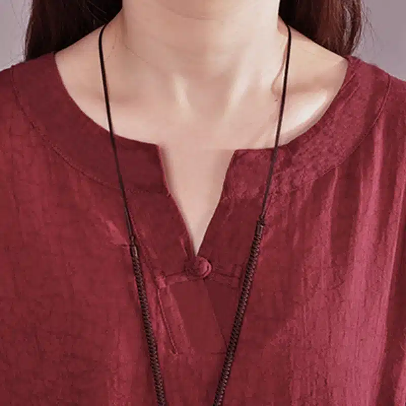 S-5XL Celmia Women Vintage Linen Dress 2019 Summer V Neck Short Sleeve Solid Pockets Casual Loose Midi Dress Oversized Vestidos 25