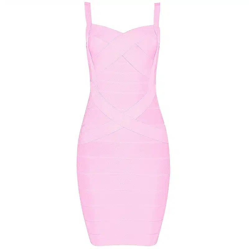INDRESSME 2019 Bandage Dress Sexy Mini Spaghetti Strap Bodycon Strapless Club Party Summer Lady Dresses Femme Vestidos 24