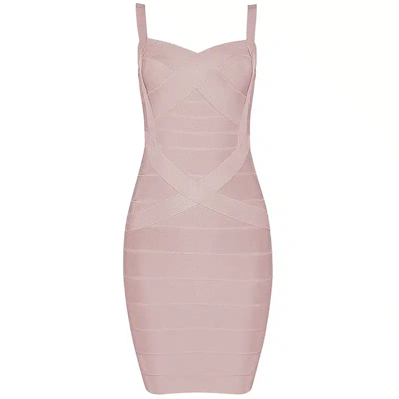 INDRESSME 2019 Bandage Dress Sexy Mini Spaghetti Strap Bodycon Strapless Club Party Summer Lady Dresses Femme Vestidos 38
