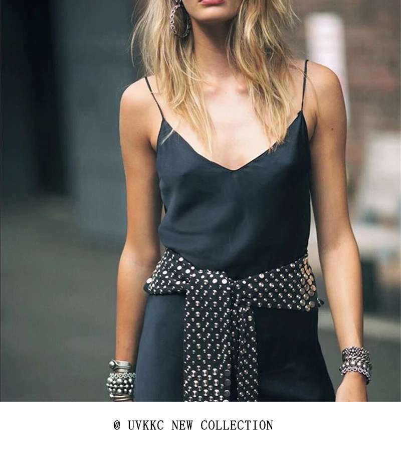 Uvkkc Sexy Dress Split Sleeveless Strap V Neck Backless Women Party Long Dresses 2019 Summer Female Vestido Solid Dress Festa 23