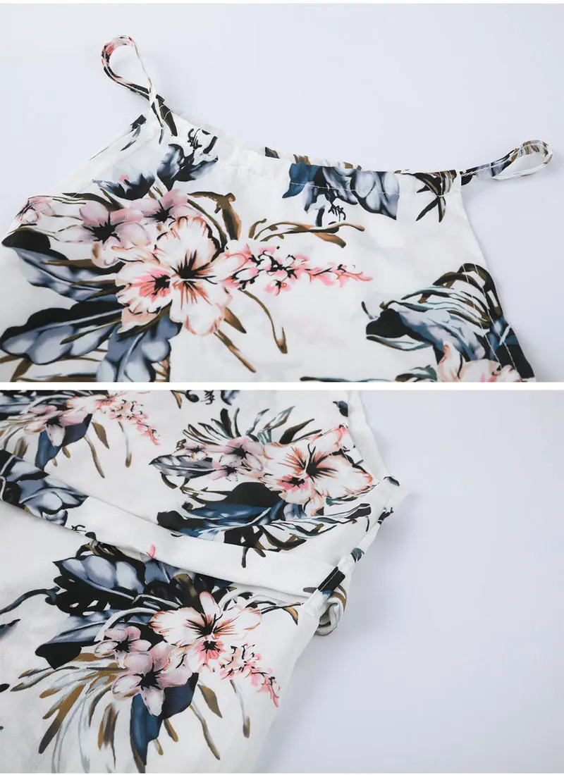 DeRuiLaDy 2019 Boho Floral Print Straps Long Dress Women Sexy Backless Summer Beach Maxi Dresses Womens Casual Vestidos Femme 12