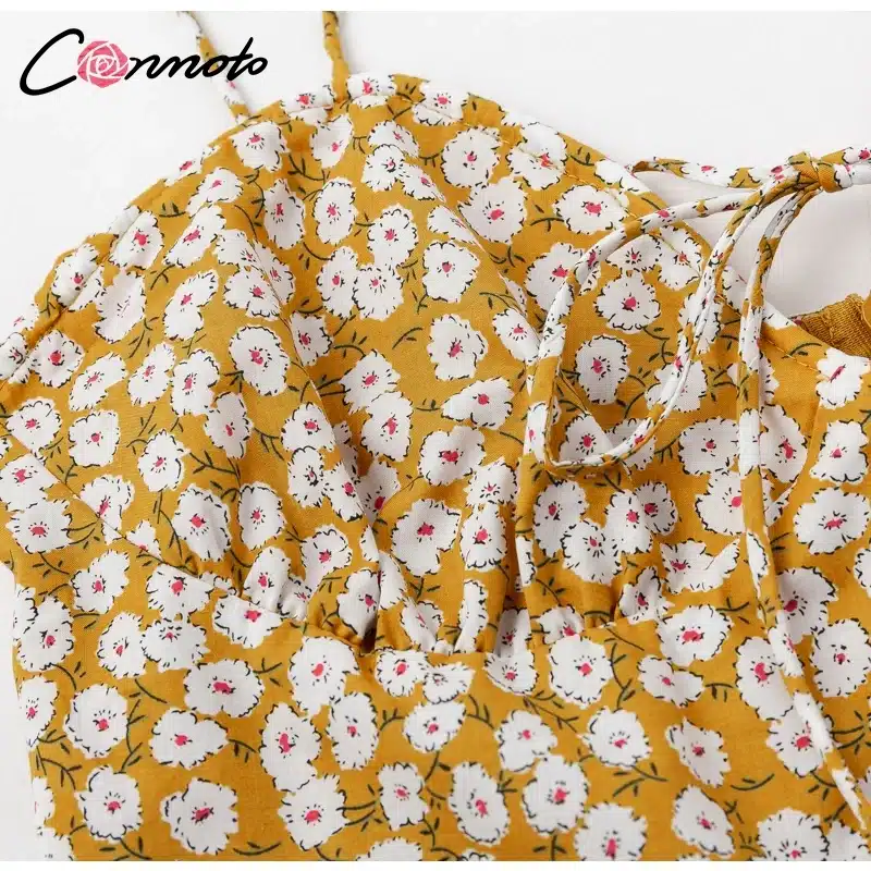 Conmoto 2019 Robe Femme Cotton Fashion Summer Dress Women Chic Beach Party Dress Lace Up Sexy Mini Dress Vestidos 22