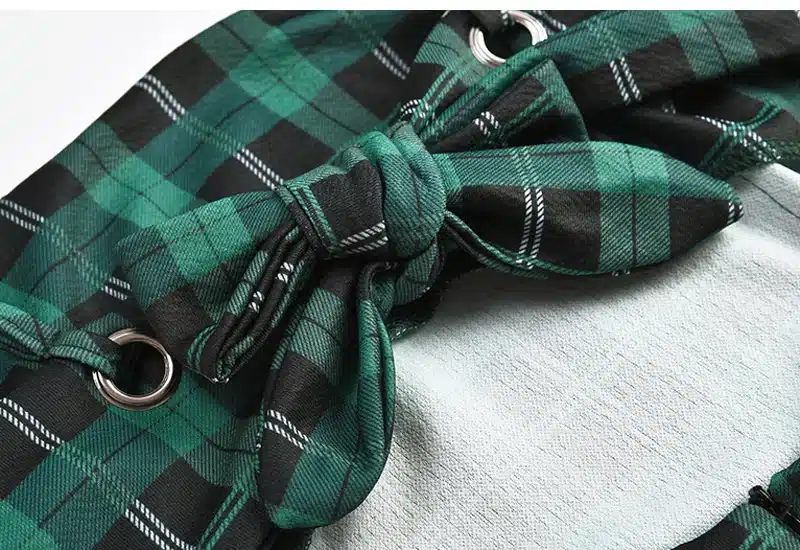 Viifaa Green Plaid Bodycon Dress Women 2019 Back Tie Cut Out Sexy Party Dress Spaghetti Strap Summer Mini Dresses 18
