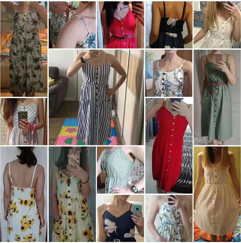 2019 Summer Women Button Decorated Print Dress Off-shoulder Party Beach Sundress Boho Spaghetti Long Dresses Plus Size FICUSRONG 11