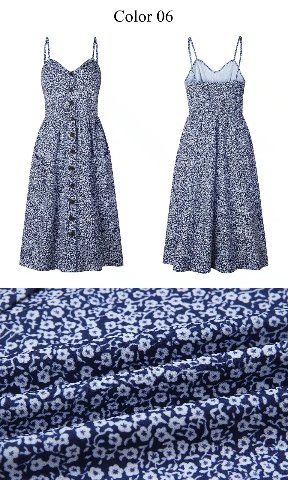 2019 Summer Women Button Decorated Print Dress Off-shoulder Party Beach Sundress Boho Spaghetti Long Dresses Plus Size FICUSRONG 30