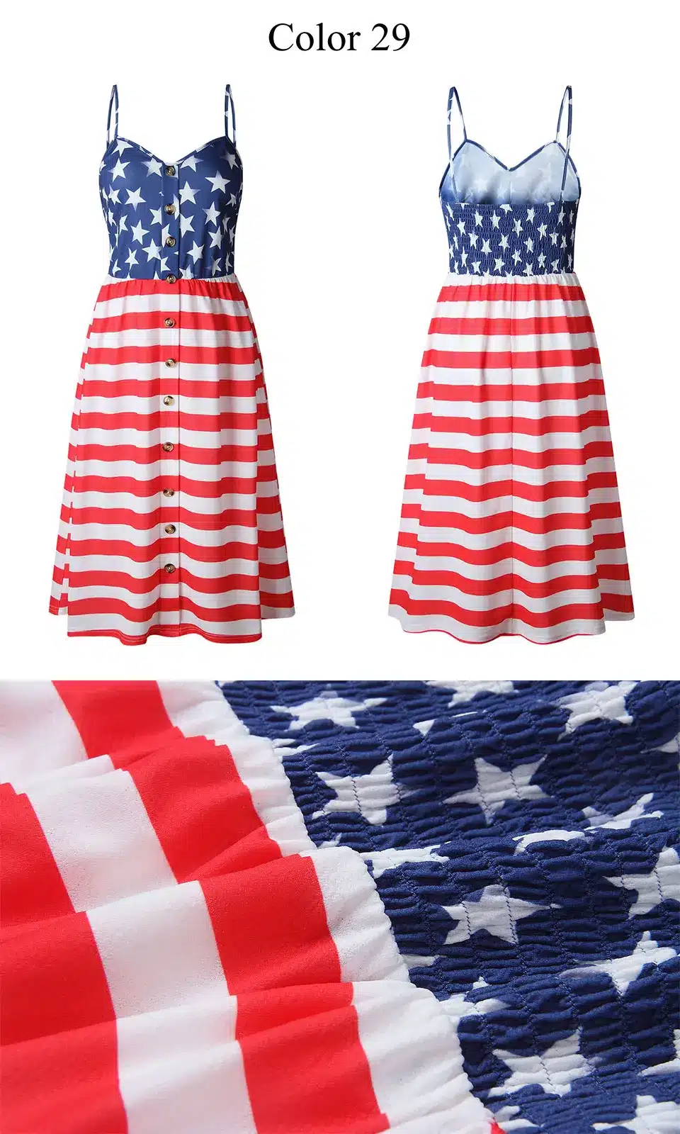2019 Summer Women Button Decorated Print Dress Off-shoulder Party Beach Sundress Boho Spaghetti Long Dresses Plus Size FICUSRONG 53