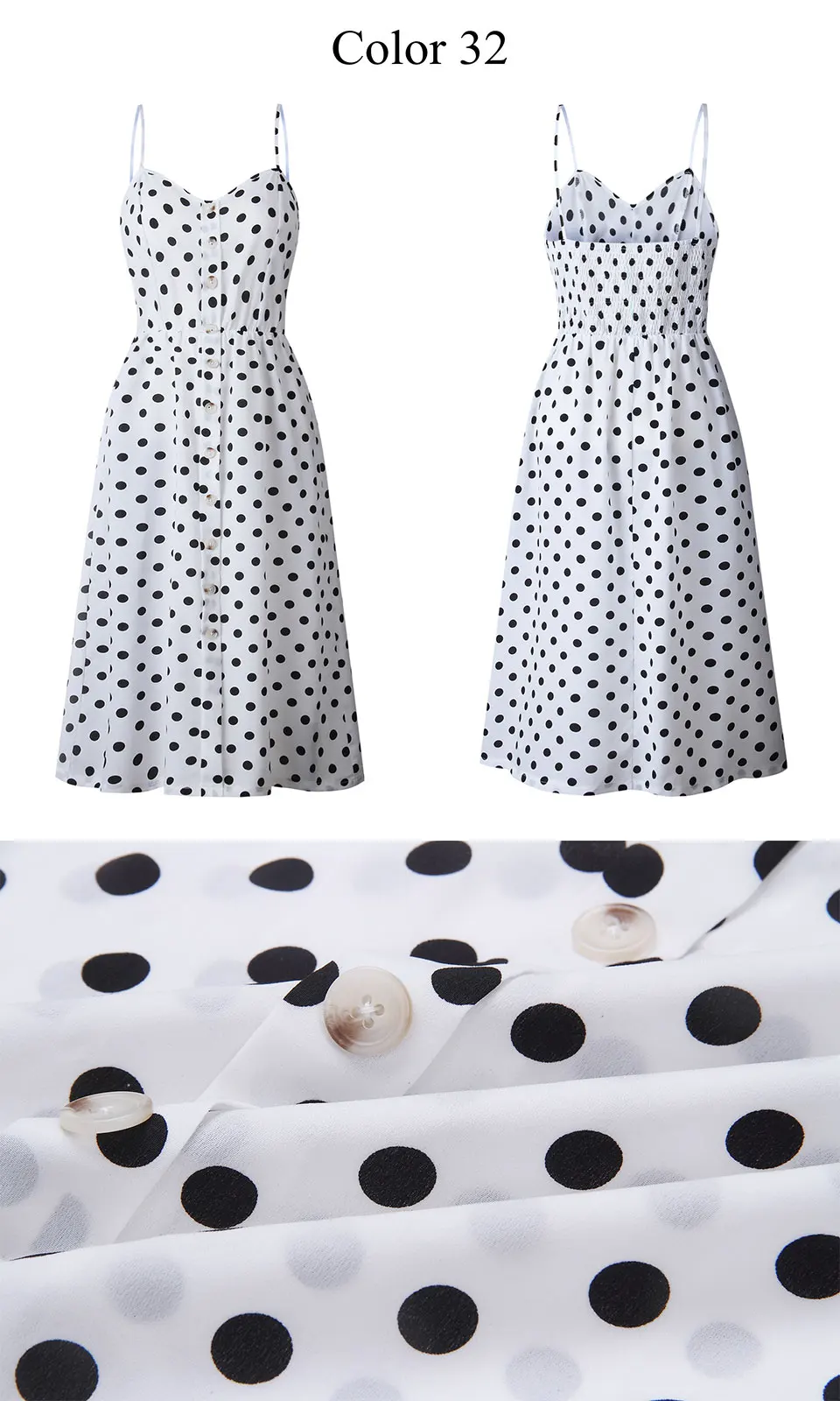 2019 Summer Women Button Decorated Print Dress Off-shoulder Party Beach Sundress Boho Spaghetti Long Dresses Plus Size FICUSRONG 56
