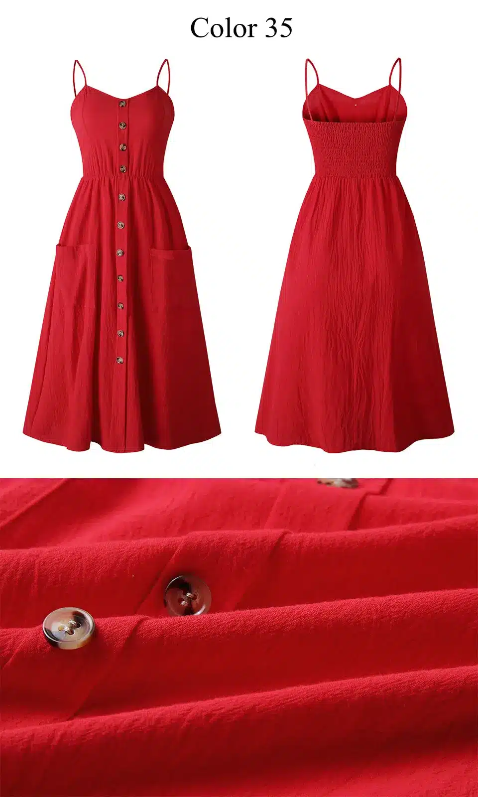 2019 Summer Women Button Decorated Print Dress Off-shoulder Party Beach Sundress Boho Spaghetti Long Dresses Plus Size FICUSRONG 59
