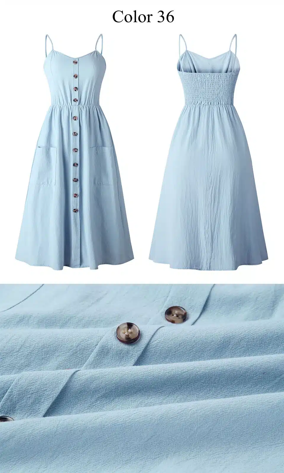 2019 Summer Women Button Decorated Print Dress Off-shoulder Party Beach Sundress Boho Spaghetti Long Dresses Plus Size FICUSRONG 60