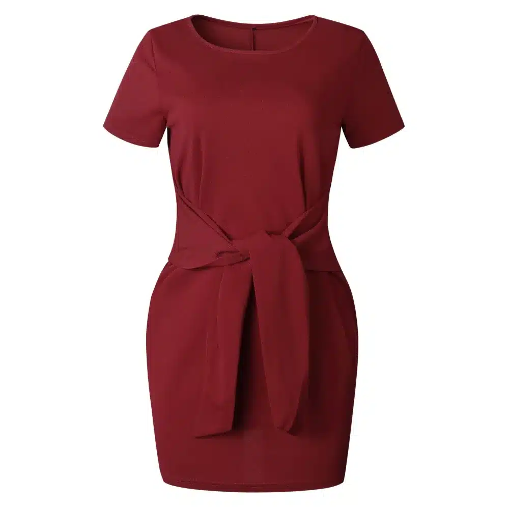 2019 Summer Autumn Dress Fashion Women Casual Loose Elegant Dress Good Quality O-Neck Sexy Black White Dress With Belt Vestidos 41